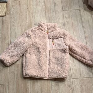 Soft Pink Sherpa Kids Jacket size 10